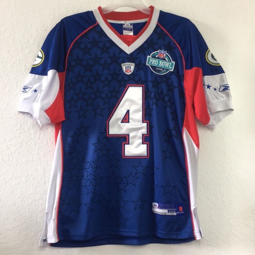 ✅Men NFL All Star GreenBay Bratt FAVRE Jersey 50